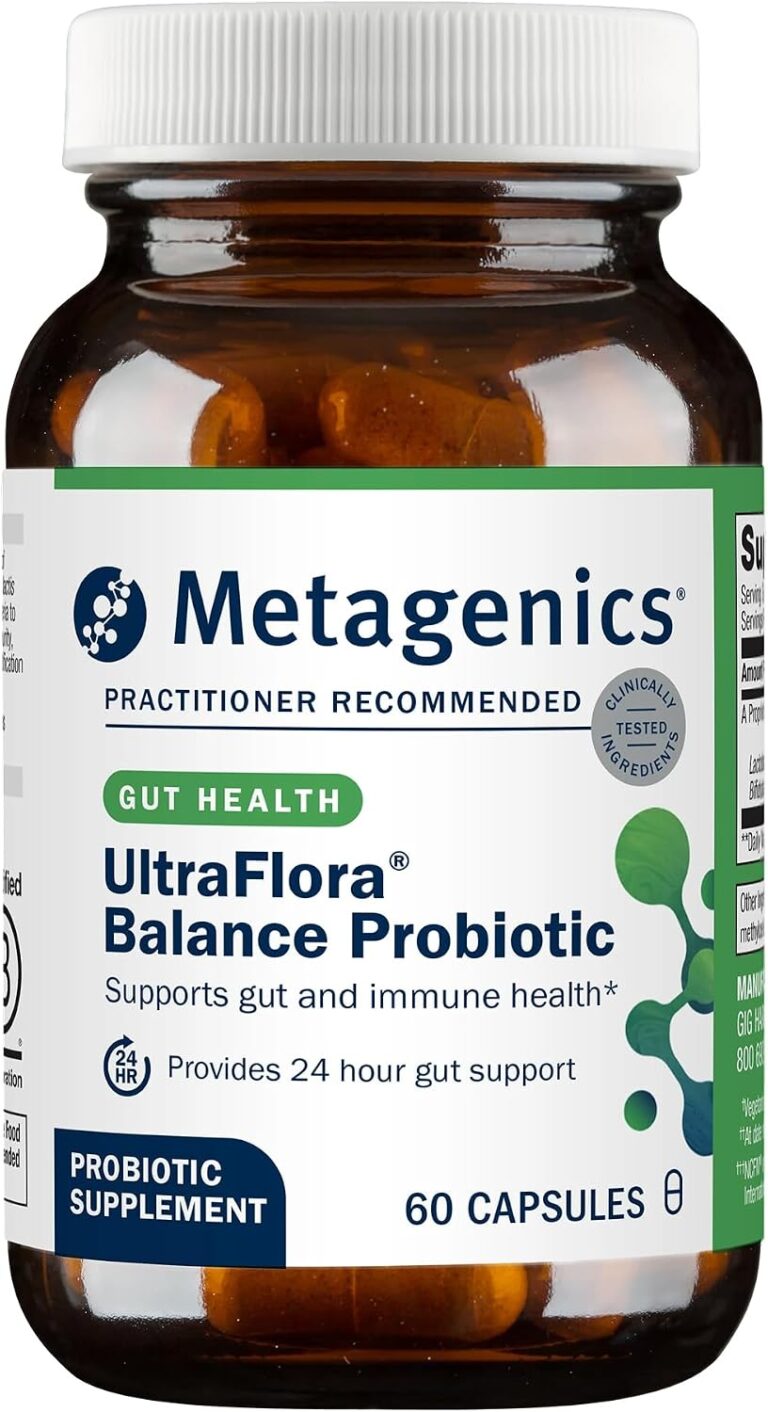 Metagenics UltraFlora Balance Probiotic, 15 Billion CFU, 60 Capsules