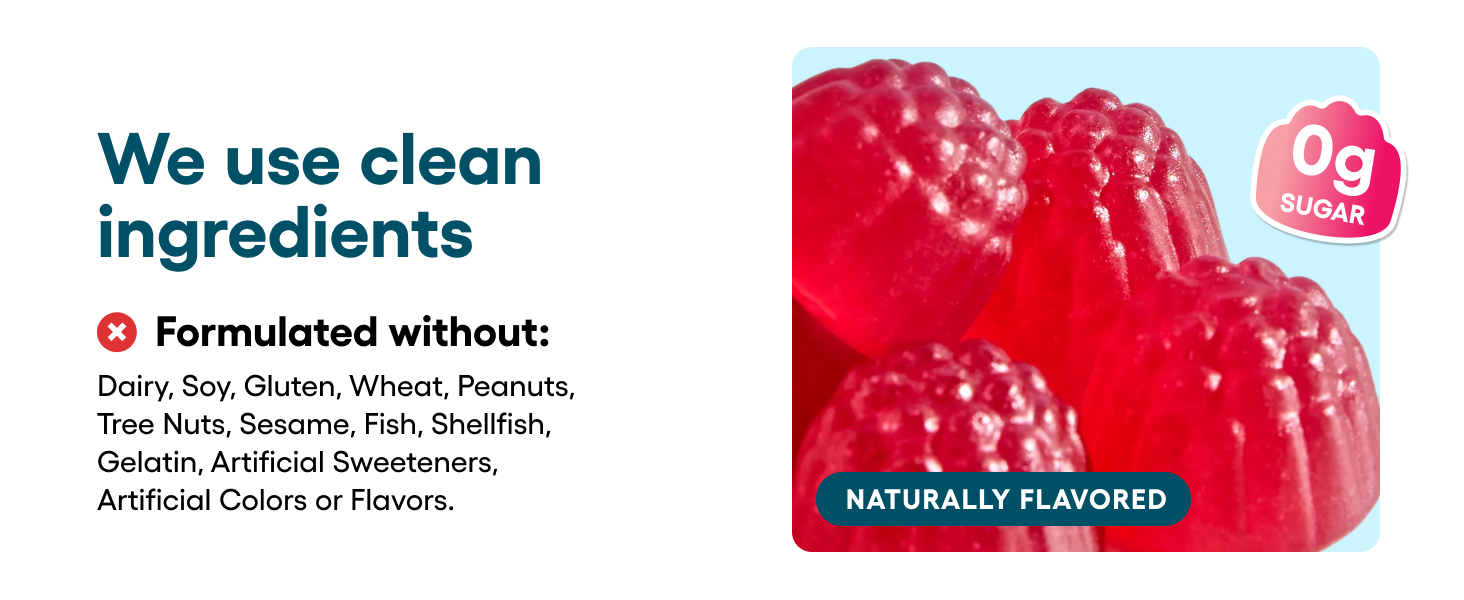 we use clean ingredients