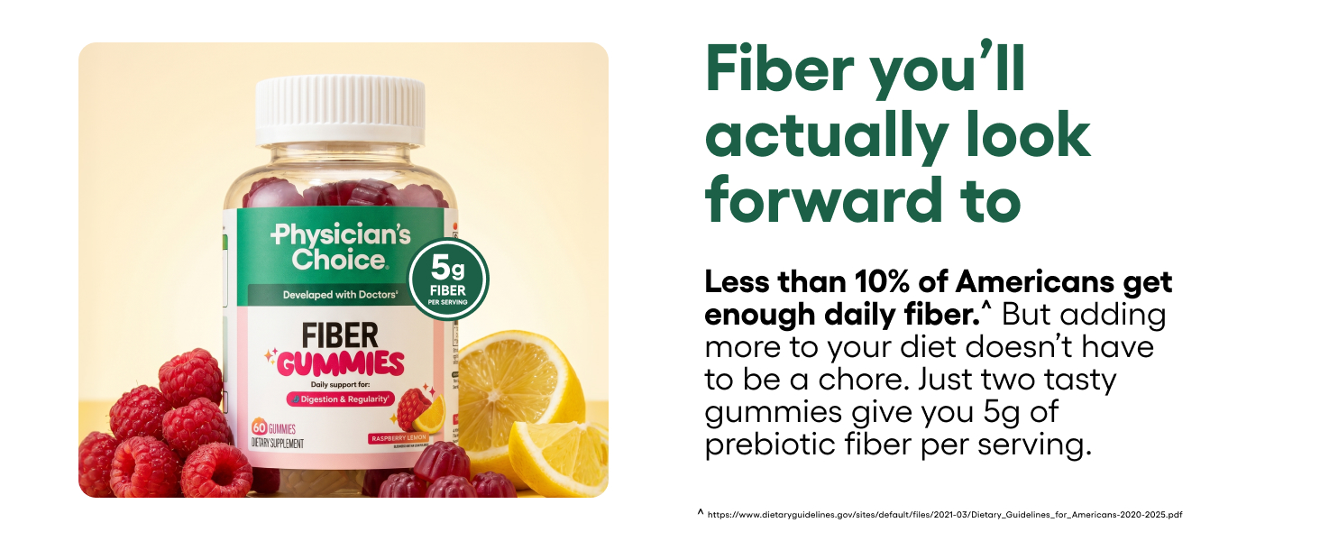 alix earle fiber gummies raspberry lemon physician&amp;#39;s choice regularity