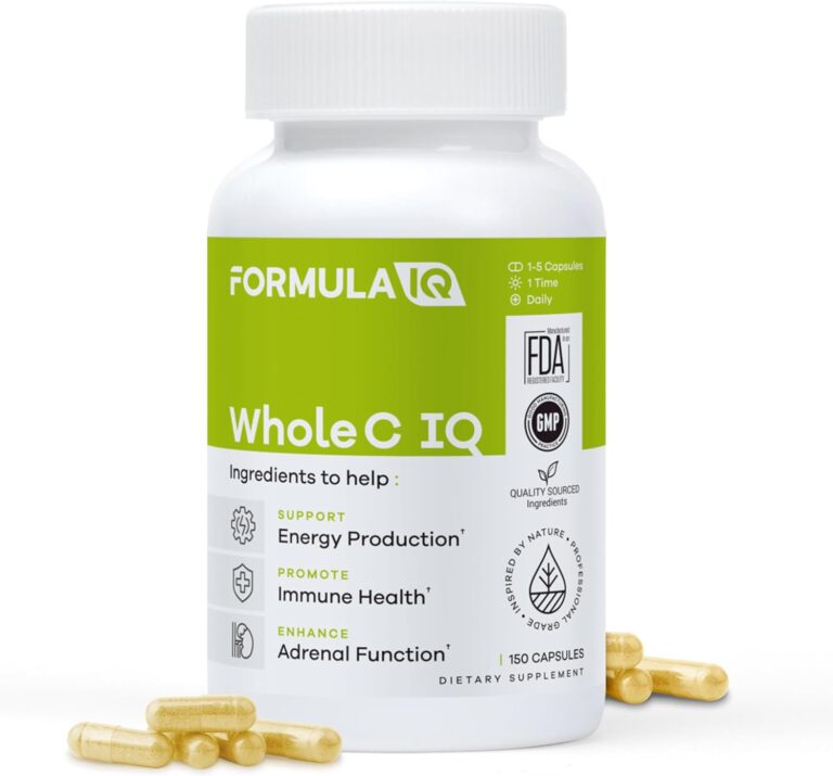 FIQ Formula IQ Whole C IQ Natural Vitamin C Supplements, 90 Capsules