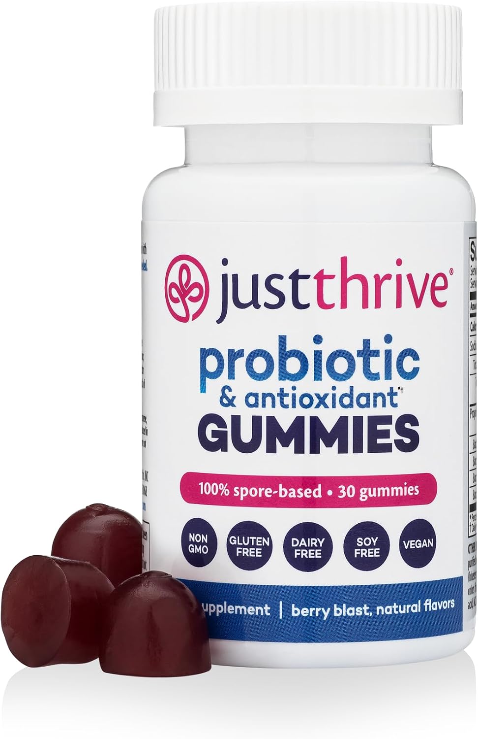 Just Thrive Probiotic Gummies for Kids & Adults Digestive & Immune Support