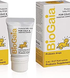 BioGaia Protectis Baby Probiotic Drops | Reduces Colic, Gas & Spit-ups | Healthy Poops | Reduces Crying & Fussing & Promotes Digestive Comfort | Newborns, Babies & Infants 0-12 Months | 2-Pack